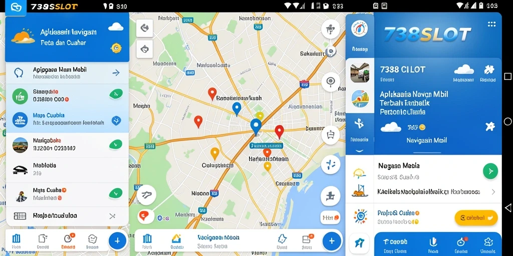 Antarmuka aplikasi 738SLOT yang intuitif dan informatif.