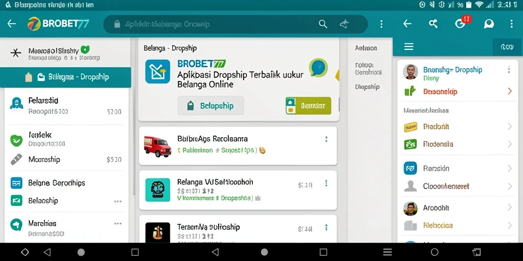 Tampilan antarmuka aplikasi BROBET77 yang intuitif dan menarik.