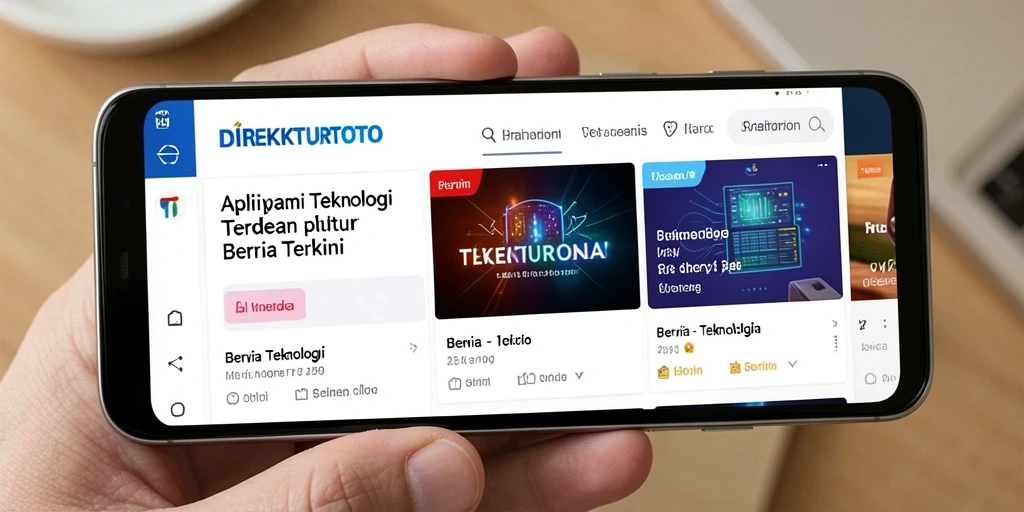 Antarmuka aplikasi DIREKTURTOTO yang modern dan intuitif.