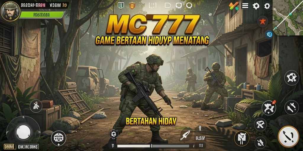 Antarmuka MC777 yang menampilkan elemen Bertahan Hidup yang menarik.
