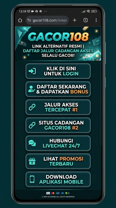 Tampilan link alternatif gacor108
